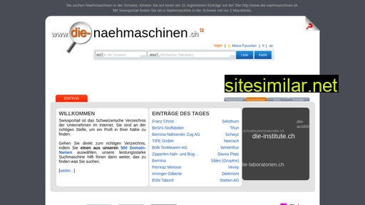 die-naehmaschinen.ch alternative sites