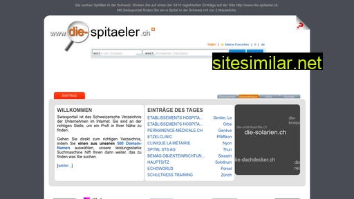 die-spitaeler.ch alternative sites