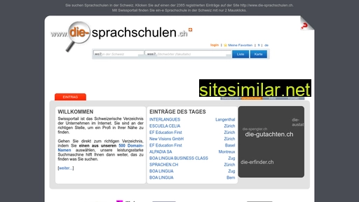 die-sprachschulen.ch alternative sites