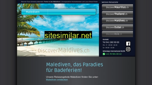 discovermaldives.ch alternative sites