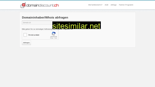 domaininhaber.ch alternative sites