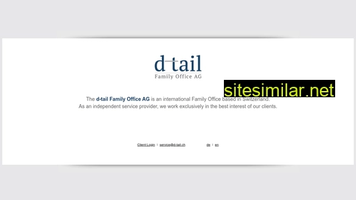 d-tail.ch alternative sites