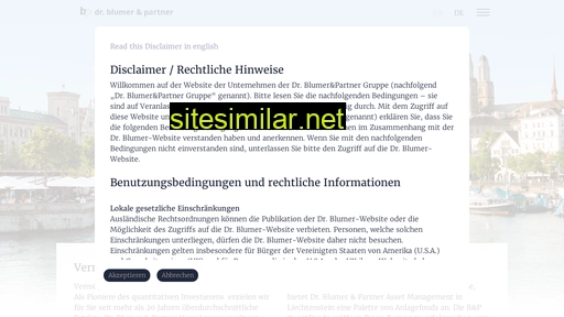 dr-blumer.ch alternative sites