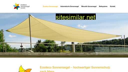 ecodeco-sonnensegel.ch alternative sites