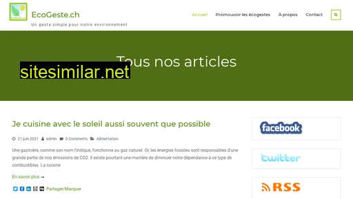 ecogeste.ch alternative sites