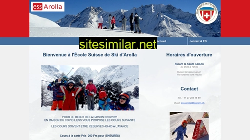 Ecole-suisse-de-ski-arolla similar sites