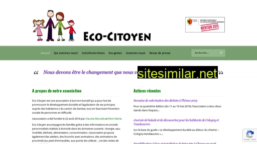 Eco-citoyen similar sites