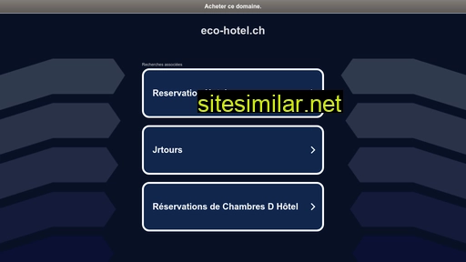 eco-hotel.ch alternative sites
