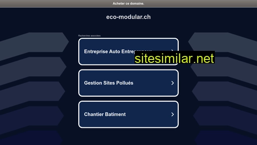 Eco-modular similar sites