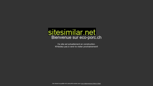 eco-porc.ch alternative sites