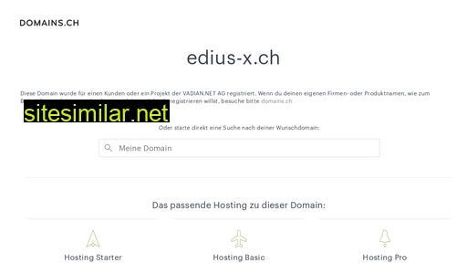 edius-x.ch alternative sites