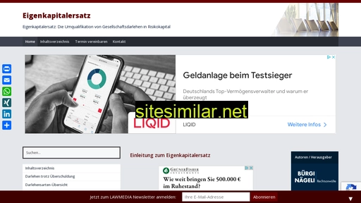 eigenkapitalersatz.ch alternative sites