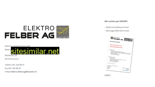elektro-felber.ch alternative sites