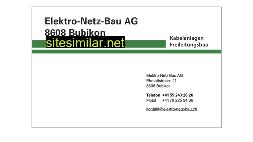 Elektro-netz-bau similar sites