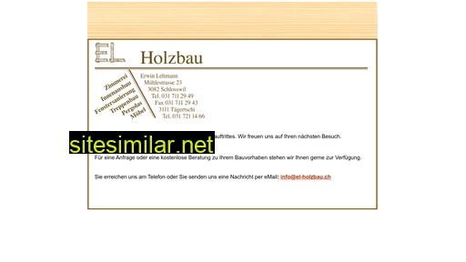 el-holzbau.ch alternative sites