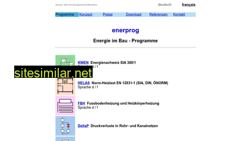 enerprog.ch alternative sites