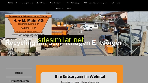 entsorgung-mahr.ch alternative sites