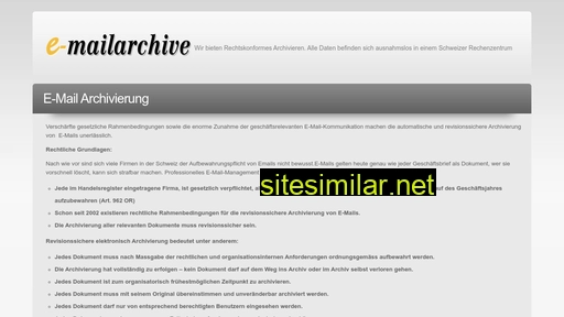 e-mailarchive.ch alternative sites
