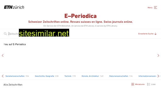 e-periodica.ch alternative sites