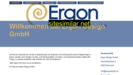 ergondesign.ch alternative sites