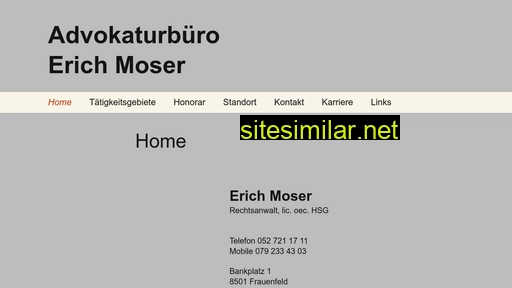 erichmoser.ch alternative sites