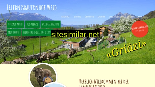 erlebnisbauernhofweid.ch alternative sites