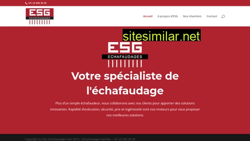 esg-echafaudages.ch alternative sites