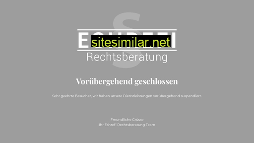 eshrefi-rechtsberatung.ch alternative sites