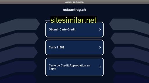 estaantrag.ch alternative sites