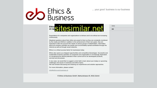 Ethics-and-business similar sites