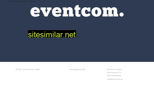 eventcom.ch alternative sites