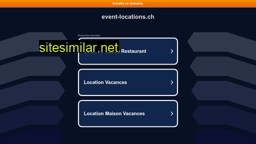event-locations.ch alternative sites