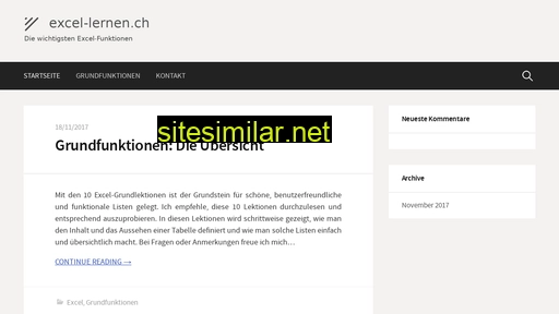 excel-lernen.ch alternative sites