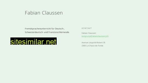 fabianclaussen.ch alternative sites