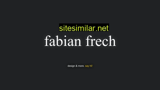 fabianfrech.ch alternative sites