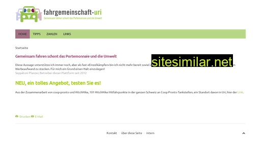 fahrgemeinschaft-uri.ch alternative sites