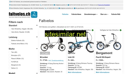 faltvelos.ch alternative sites