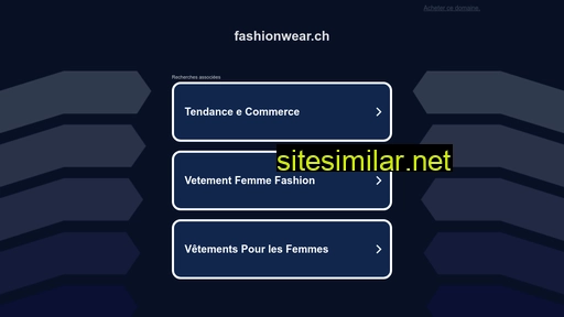 fashionwear.ch alternative sites