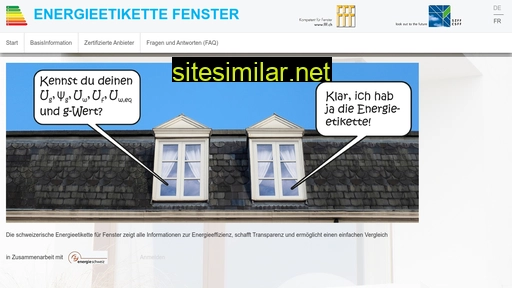 fenster-energieetikette.ch alternative sites