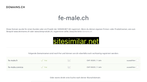 fe-male.ch alternative sites
