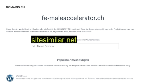 fe-maleaccelerator.ch alternative sites