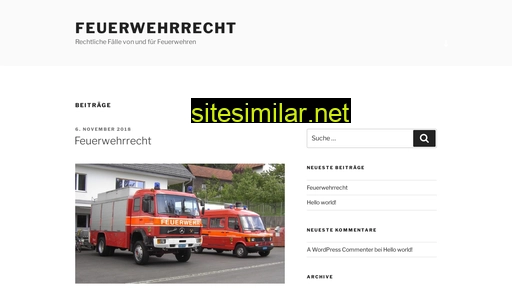 feuerwehrrecht.ch alternative sites