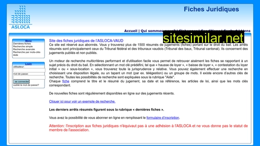 fichesjuridiques-asloca.ch alternative sites