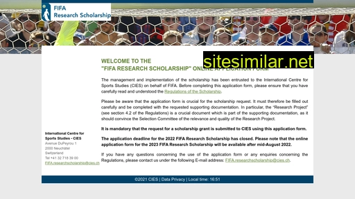 Fifa-research-scholarship similar sites