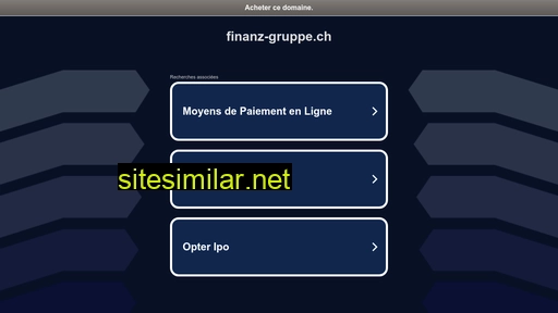 finanz-gruppe.ch alternative sites