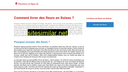 fleuristes-en-ligne.ch alternative sites
