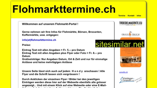 flohmarkttermine.ch alternative sites