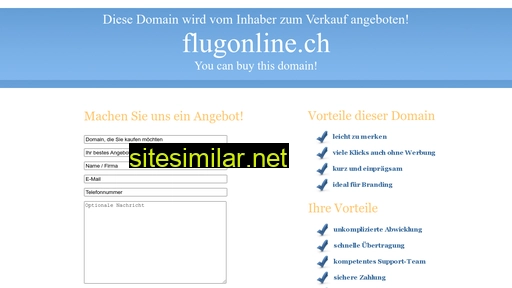 flugonline.ch alternative sites