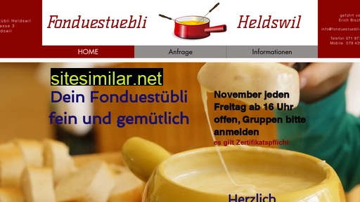 fonduestuebli-heldswil.ch alternative sites