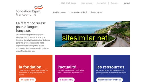 fondation-esprit-francophonie.ch alternative sites